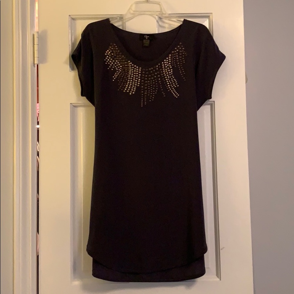 Navy silk dress/tunic